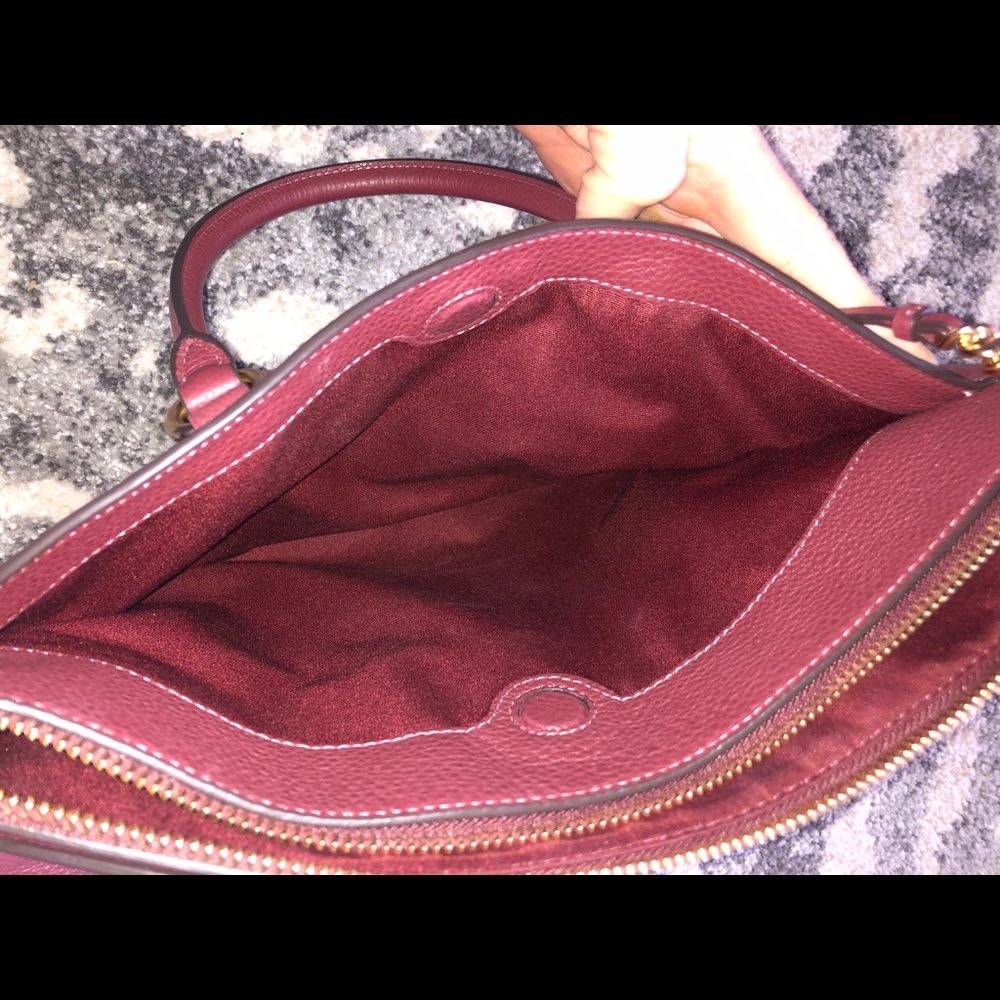 Coach Signature Raspberry Purse - Picture 4 of 4